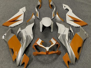 19-23 Orange White and Silver ZX6R Fairings