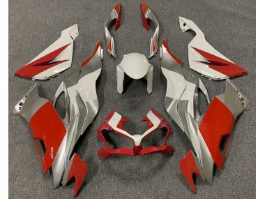 19-23 Red White and Silver ZX6R Fairings