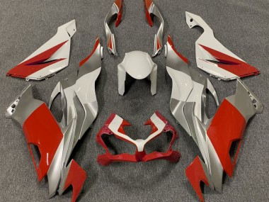 19-23 Red White and Silver ZX6R Fairings