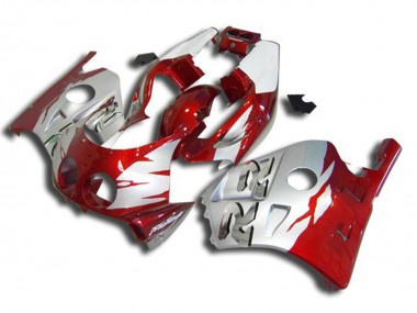 90-98 Silver Red and White CBR250RR Fairings