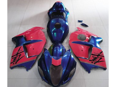 97-07 Gloss Blue and Red GSXR 1300 Hayabusa Fairings