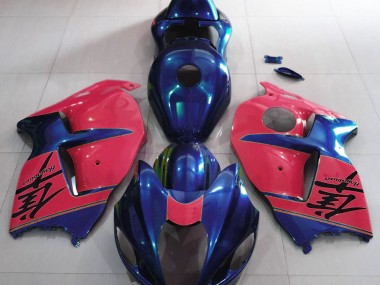 97-07 Gloss Blue and Red GSXR 1300 Hayabusa Fairings