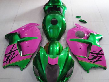 97-07 Gloss Green and Pink GSXR 1300 Hayabusa Fairings