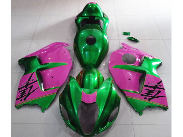 97-07 Gloss Green and Pink GSXR 1300 Hayabusa Fairings