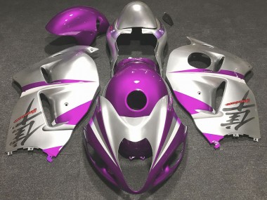 97-07 Gloss Pink and Silver GSXR 1300 Hayabusa Fairings