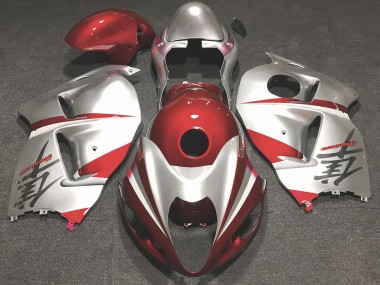 97-07 Gloss Red and Silver GSXR 1300 Hayabusa Fairings