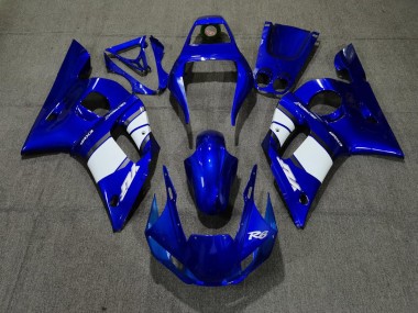 98-02 Blue White Design R6 Fairings