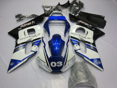 98-02 Blue and Silver R6 Fairings