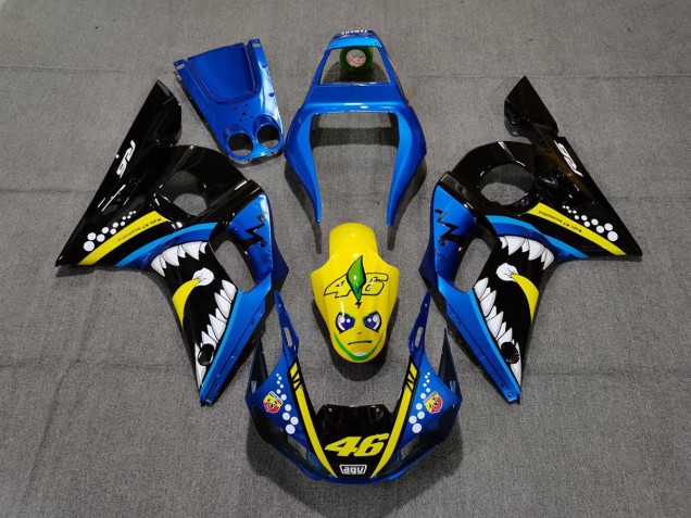 98-02 Blue and Yellow Shark R6 Fairings