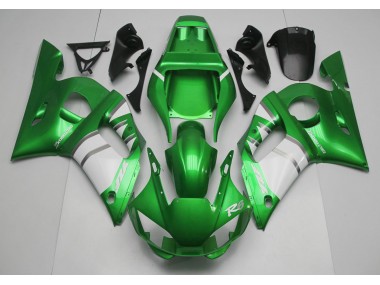 98-02 Green & White R6 Fairings